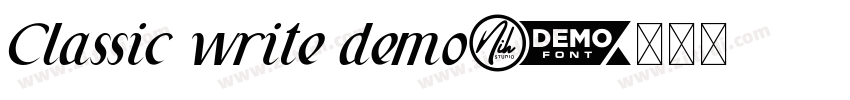 Classic write demo字体转换
